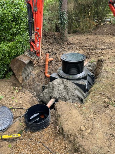 Treatment plant installation